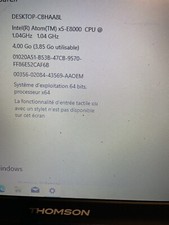 Carte Mère Thomson NEO14A. AMD X5-E8000. 4 Giga Ram