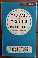 TRAVAIL des TÔLES et PROFILES par A. Létalnet - Aide-Mémoire TECHNOR - Delagrave