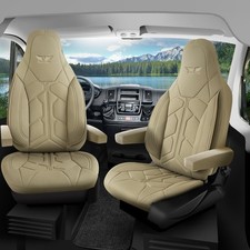 Housses De Siège Compatibles Avec ADRIA Camping-Car Caravane En Beige Pilote 1.3