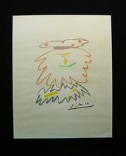 Lithographie de Pablo Picasso; le roi Badadakharida - France / SPADEM 1989