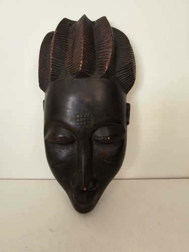 Masque bois baoulé côte - bois,