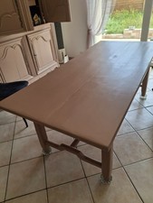 table ancienne rénovée 1.90 x 0.80 + rallonge  longueur totale 2.50
