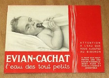 livret dépliant années 1930 Evian-Cachat l'eau des tout petits - Biberons bébés