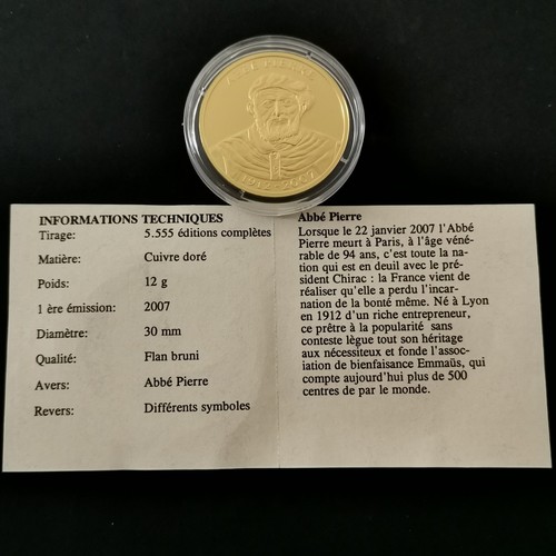 Medaille 2007 30mm 12g abbe - 30mm,