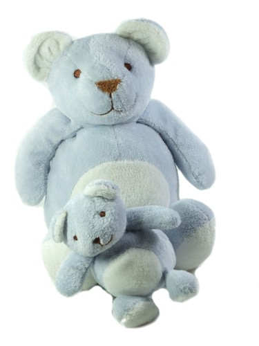 Peluche doudou ours bleu - doudou,