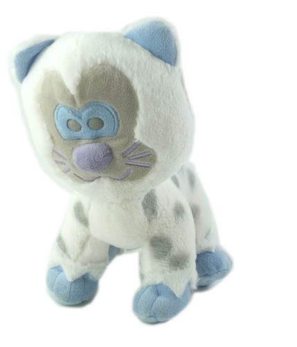 Peluche leopard blanc - peluche, gris