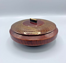 Boîte asiatique ronde en bois