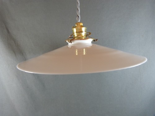 Abat jour vintage opaline - abat-jour,