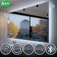 Miroir Salle De Bain Lumineux LED DUBAI | INTERRUPTEUR | METEO | BLUETOOTH GH4