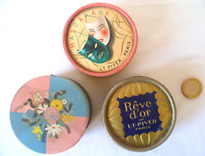 3 ANCIENNES BOITES À POUDRE 2 L.T PIVER ET 1 LESOURD PIVER