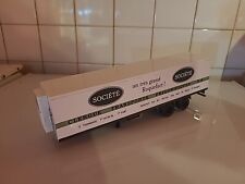 SEMI-REMORQUE SEULE : 2 ESSIEUX FRIGO SOCIÉTÉ CLERGUE ROQUEFORT IXO 1/43