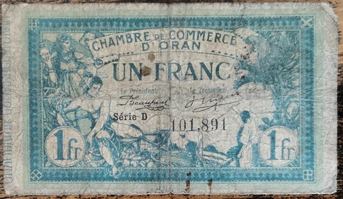 Billet franc chambre de - billet, 1