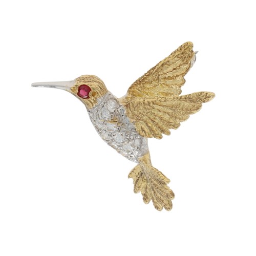 Broche hibou colibri - hibou,