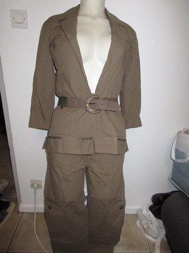 Tailleur pantalon kaki