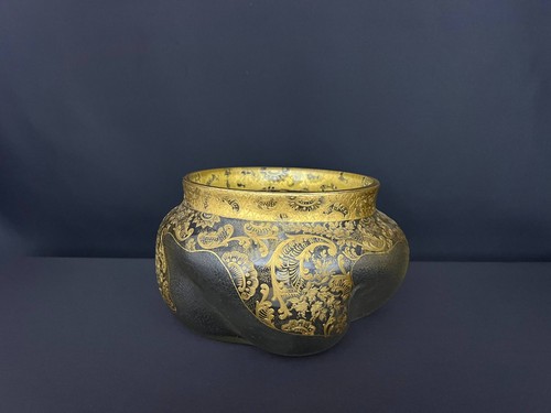 Grand vase verre givré à - grand,
