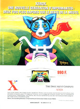 publicité Advertising 0923 2001  Xerox nouvelle génération  imprimantes