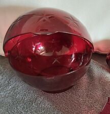 tupperware  noel  Bordeaux 1 Boite boule a sucre bonbon transparente avec étoile
