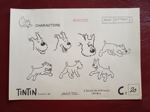 Planche originale tintin c - bd,