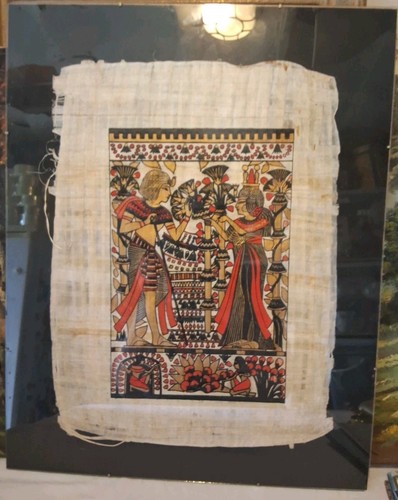 Tableau papyrus égyptien - papyrus,