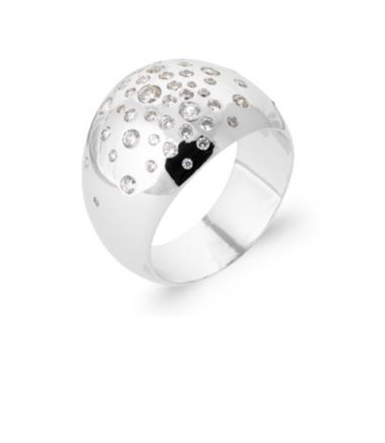 Bague bombée oxyde - oxyde, de