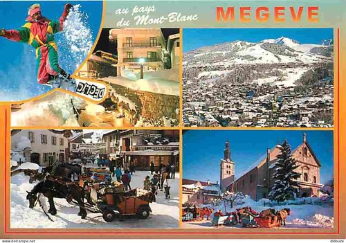 Carte postale mégève - postale,