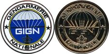 Gendarmerie Nationale, G.I.G.N, GIGN centre bleu, jeton biface 44 mm (0502) 