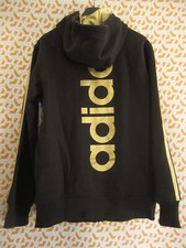 Veste Adidas à Capuche Originals noir et Or Jacket Homme vintage tracksuit - S