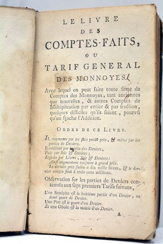 Livre ancien barreme - barreme, le