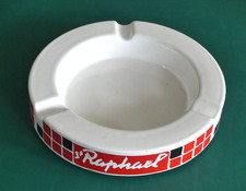 Grand cendrier publicitaire St Raphaël de bistrot en céramique FJ