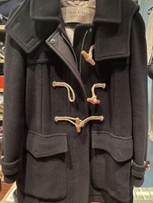 BURBERRY BRIT FEMME Duffle-coat  Capuche Amovible BLEU MARINE ( Taille 36/38)