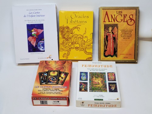 Lot coffrets cartomancie - coffrets,