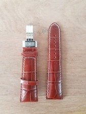 Bracelet pour Montre Serge Blanco en Cuir marron 24 mm