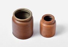 2 ANCIENS POTS à graisse saindoux