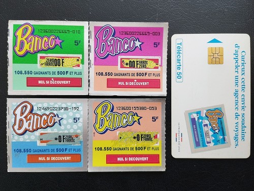 Lot anciens tickets banco - de, 4