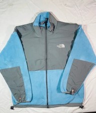 Polaire Denali The North Face Polartec S femme grise et bleu Logo brodé #762