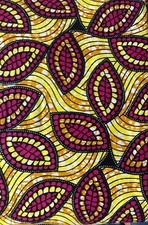 Tissu wax pagne imprimé