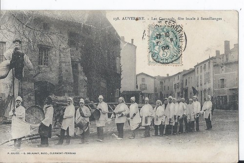 Cpa les cornards fête - cpa,