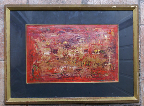 Abstraction lyrique huile sur - abstraction,