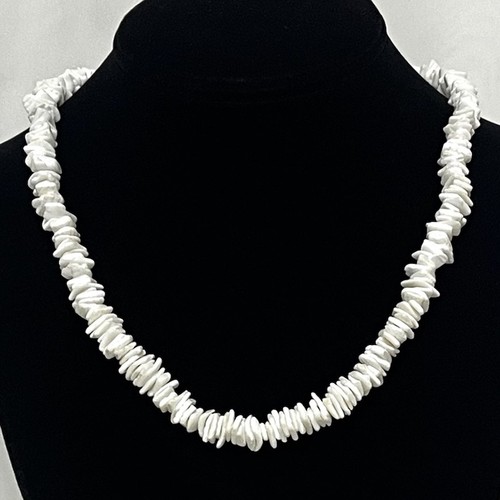 Vintage white puka - vintage, shell