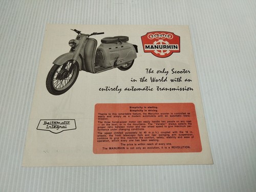 Manurhin scooter 1958 uk - scooter,