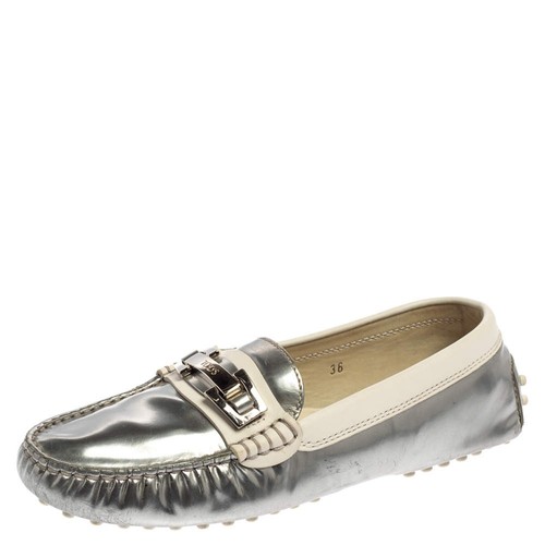 Mocassins tods argent blanc - tods,