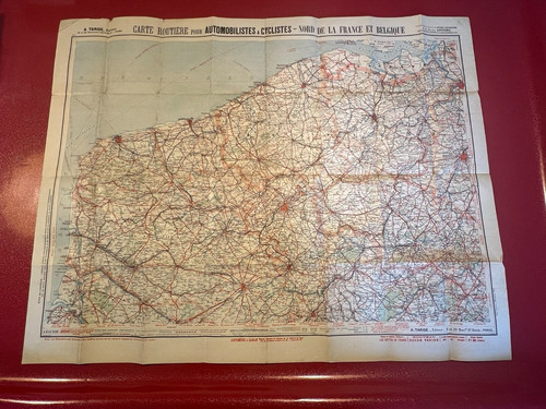 Carte taride papier nord de - carte,