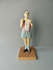 rare statuette de sportif en plâtre, boxeur, sport années 40-50