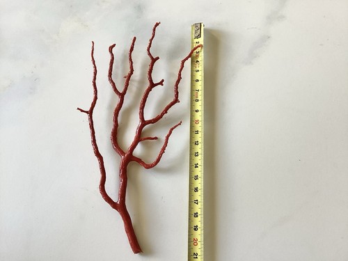 Grande branche corail - grande, rouge