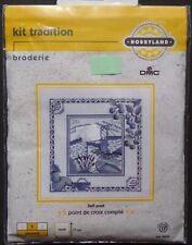 § kit broderie point de croix compté DMC HOBBYLAND  : pont Delf