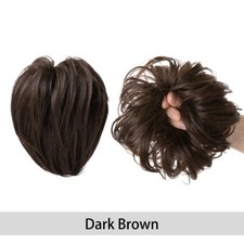 Faux Cheveux synthétiques Chignon bouclé postiche chouchou queue de cheval femme