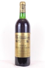 margaux château cantenac brown grand cru classé rouge 1982 - bordeaux