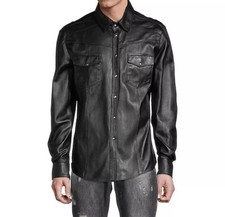 Chemise homme 100 % cuir