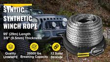 Câble Machine de Levage Tirage Corde de Treuil Électrique 9299 kg Longueur 29m