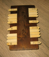 Ancien Compteur de points Jeu de cartes Bridge..